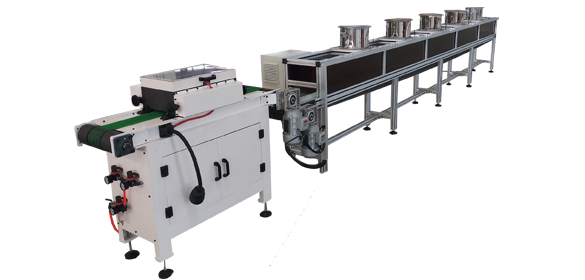  刹车片钢背涂胶机<